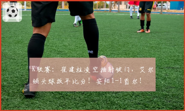 K联赛:崔建柱凌空抽射破门,艾尔顿头球扳平比分!安阳1-1首尔!